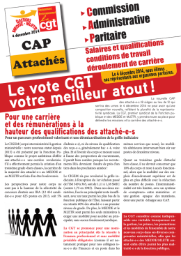 CAP AAE - La CGT Equipement