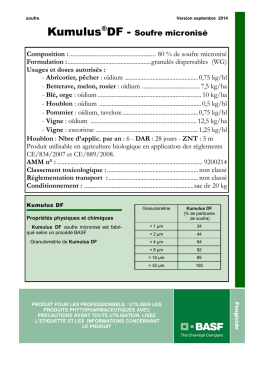 Kumulus®DF - Soufre micronisé - BASF Agro