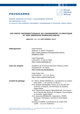 Programm PDF - Facultés des Sciences Juridiques, Economiques et