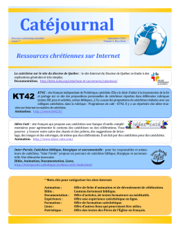 2014 09 Catéchèse Internet - Paroisse Saint-Ambroise-de-la
