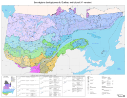 Les régions écologiques du Québec