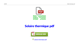 Solaire thermique pdf