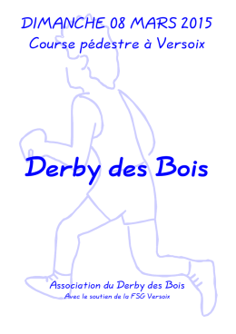 Programme 2015 - Derby des Bois