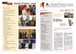 bulletin 18 - Santé France-Laos