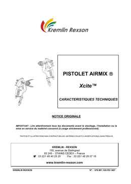 PISTOLET AIRMIX ® Xcite™