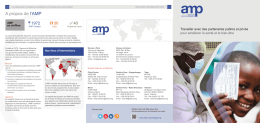 Brochure AMP - Agence de Médecine Préventive