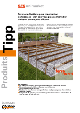 ProduitsTipp système pour construction de terrasses