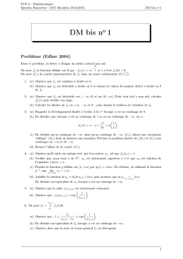 DM bis no 1 - Mathématiques en ECE 2