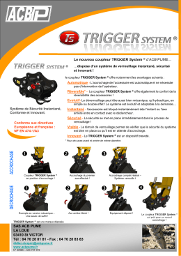 TRIGGER System ® - COUPLEUR ACB PUME