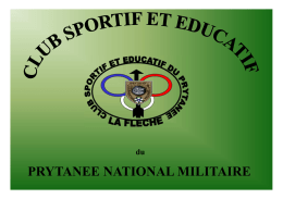 Plaquette CSE 2014/2015 - Prytanée national militaire de La Flèche