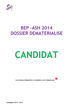 bep –ash 2014 dossier dematerialise