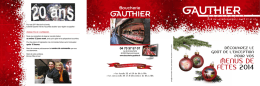 Dépliant 2014 - boucherie Gauthier