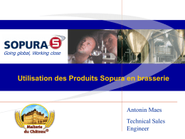 Sopura Products in Brewery
