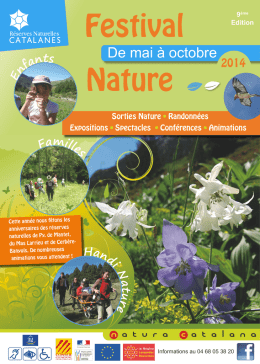 De mai à octobre - Réserves Naturelles Catalanes - Espaces