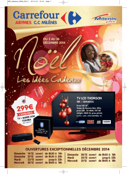 Carrefour cadeaux : Du 2 au 24/12 2014