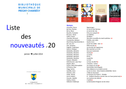 Liste_des_nouveautes_20_juillet_2014 - Pregny