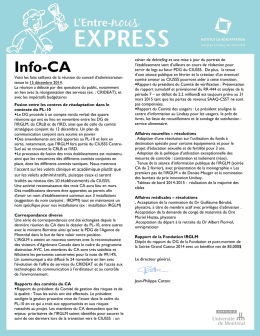 Info-CA - Institut de Réadaptation Gingras