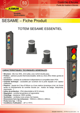 SESAME ESSENTIEL - FP FR 01 - Aximum Produits Electroniques