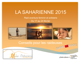 Saharienne Dossier Sponsoring Raideuses