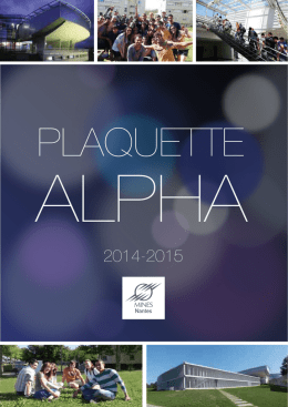 Plaquette Alpha 2014 - Ecole des mines de Nantes