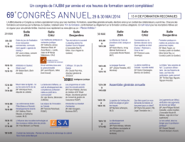 Congrès AJBM 2014