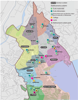 carte secteurs scolaires Annecy 2014-2015