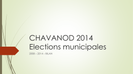 CHAVANOD Elections municipales