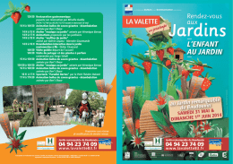 Les Rendez-Vous aux Jardins - Ville de La Valette-du-Var