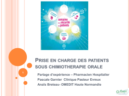 présentation de Pascale Ganier, Pharmacien à la Clinique Pasteur