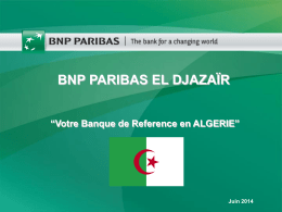 bnp paribas / algerie
