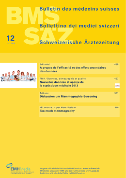 Bulletin des médecins suisses 12/2014