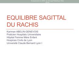 Rachis - Équilibre Sagittal - Abelin-Genevois - 17-09-2014