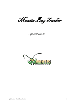 Mantis Bug Tracker - Alexis DANIEL