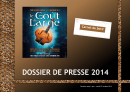 DOSSIER DE PRESSE 2014 - Port-en-Bessin