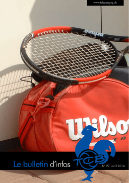 bulletin info - Tennis Club Bussigny