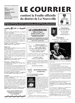No 13 - 4 avril - Imprimerie du Courrier, La Neuveville