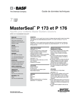 MasterSealMD P 173 et P 176