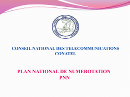 Le plan national de numérotationen pdf