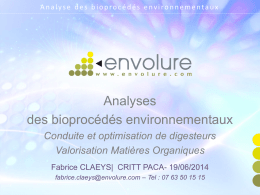 Solutions analytiques innovantes de suivi biologique, Fabrice