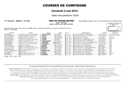 COURSES DE COMPIEGNE - Hippodrome de Compiègne