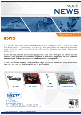 Neotek News de septembre 2014.