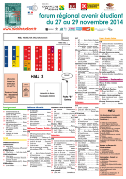 forum r&eacute;gional avenir &eacute;tudiant du 27 au 29 novembre 2014