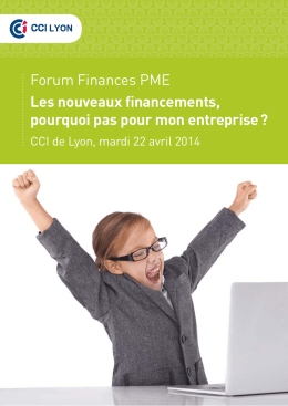 Forum Finances PME Les nouveaux financements, pourquoi pas pour