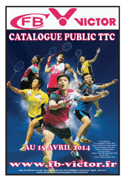 CATALOGUE CFB-VICTOR 2014