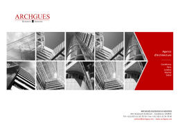 Archgues - Brochure 2014