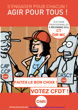 VOTEZ CFDT ! - Section DIR Massif Central - E