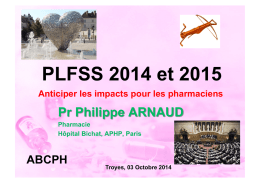 PLFSS Pr Philippe ARNAUD CHU Bichat