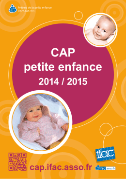 Catalogue de formations CAP Petite Enfance 2014-2015