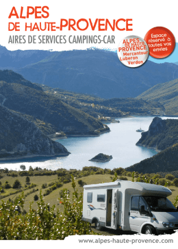 AIRES DE SERVICES CAMPINGS-CAR - Alpes de Haute