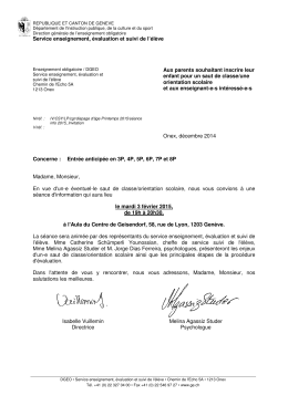 Séance info_Invitation - République et canton de Genève